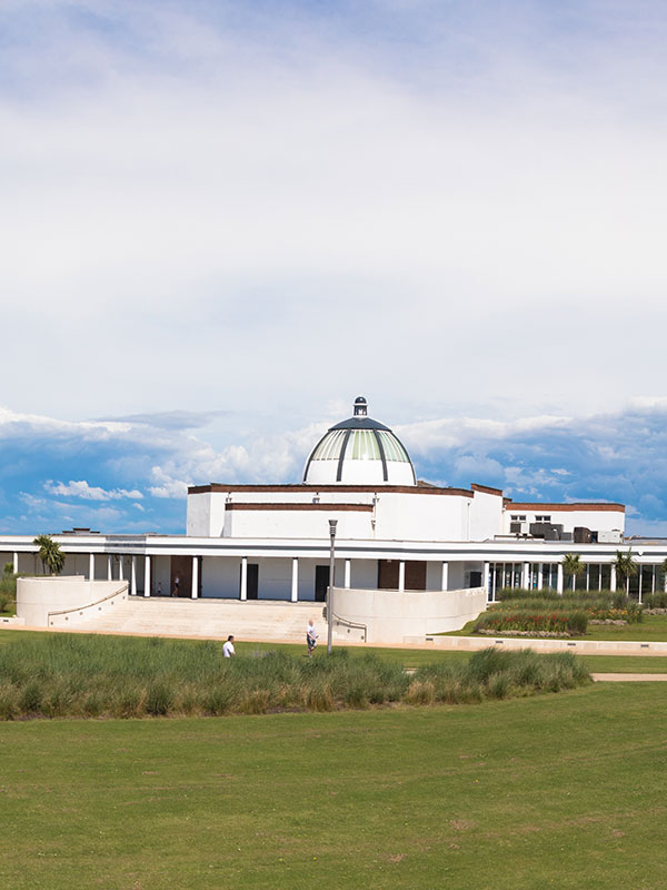 the marine hall in Fleetwood on a sunny day