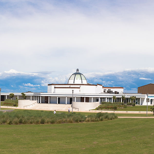 the marine hall in Fleetwood on a sunny day