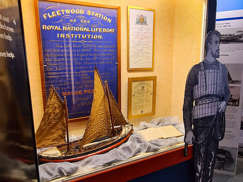 RNLI exhibit at Fleetwood Museum