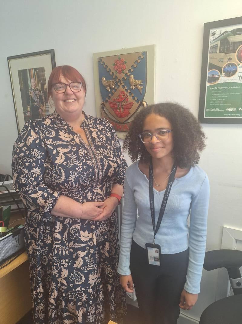 Maita Hove work experience interview with Chairman Cheryl Raynor - 2026 Main Photo